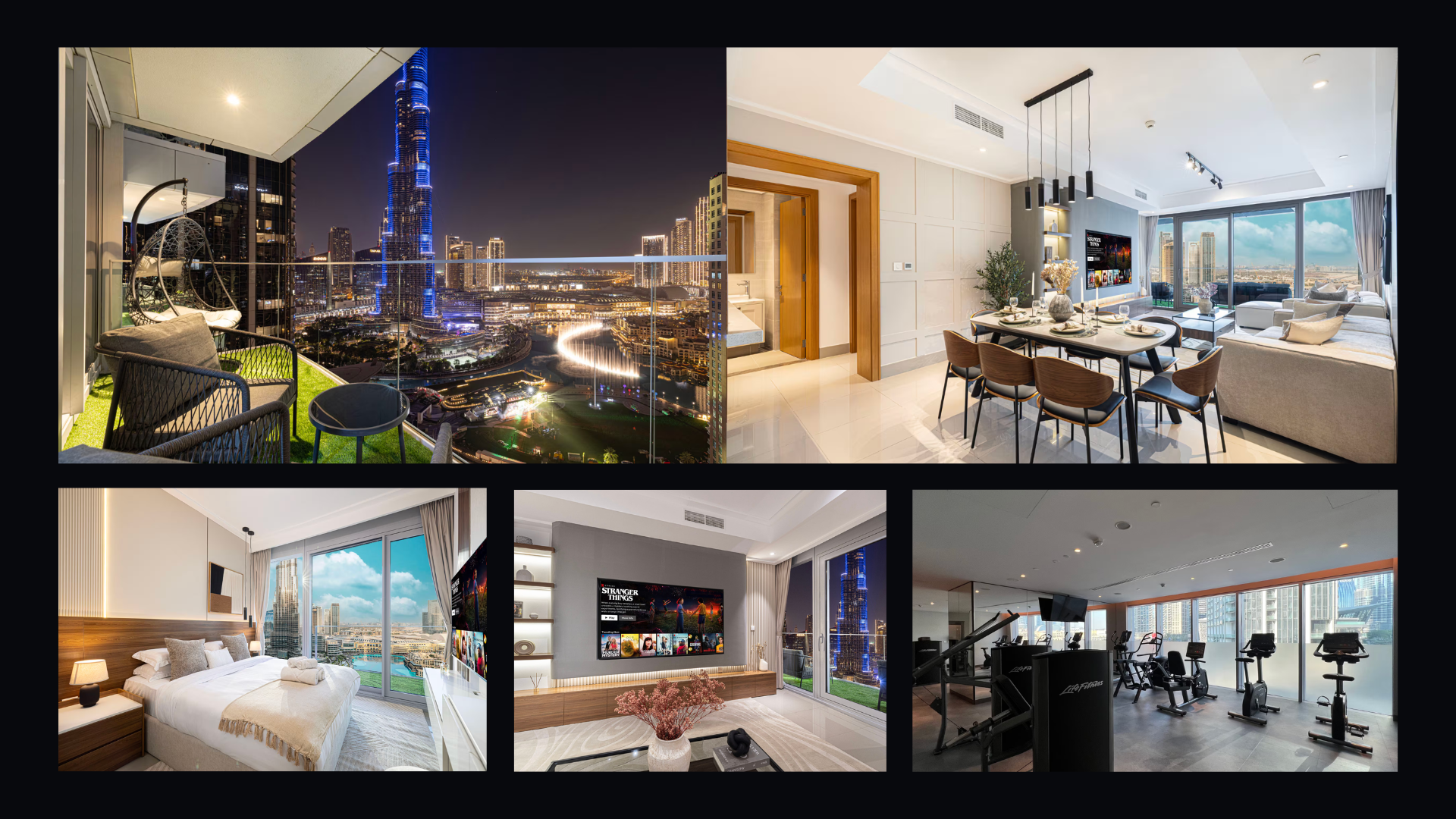 Résidence Downtown Dubai avec vue Burj Khalifa